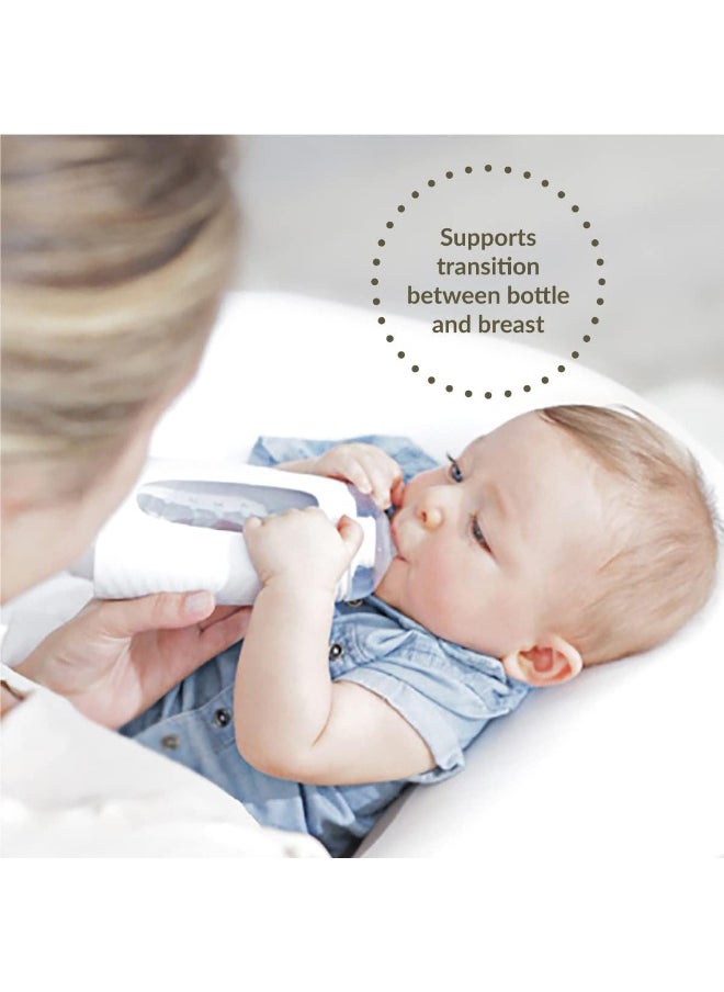 Kiinde Twist Squeeze Natural Baby Breast Milk Feeding Bottle with and Case (2 Pack)