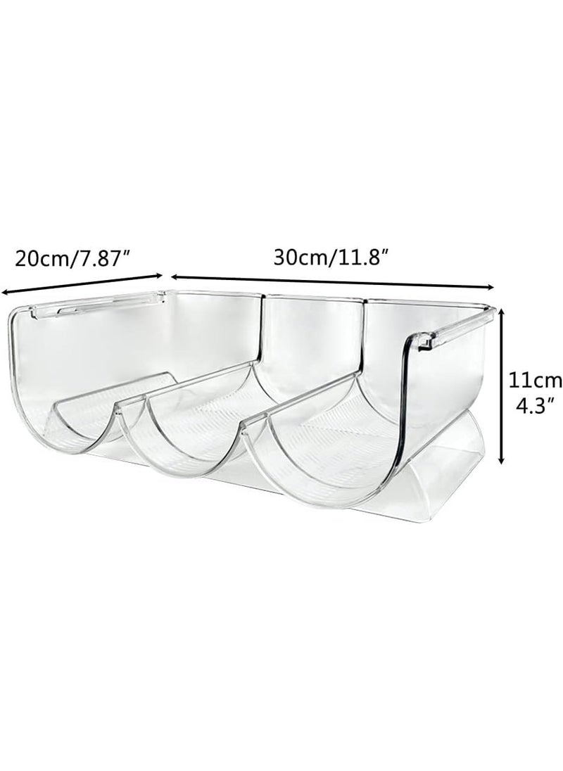 Ndola Bottle Rack Stackable Water Bottle Organiser Clear Plastic Stackable Container Holder for Sports Bottles Kids Water Bottle Kitchen Cabinets Worktop Pack of 1