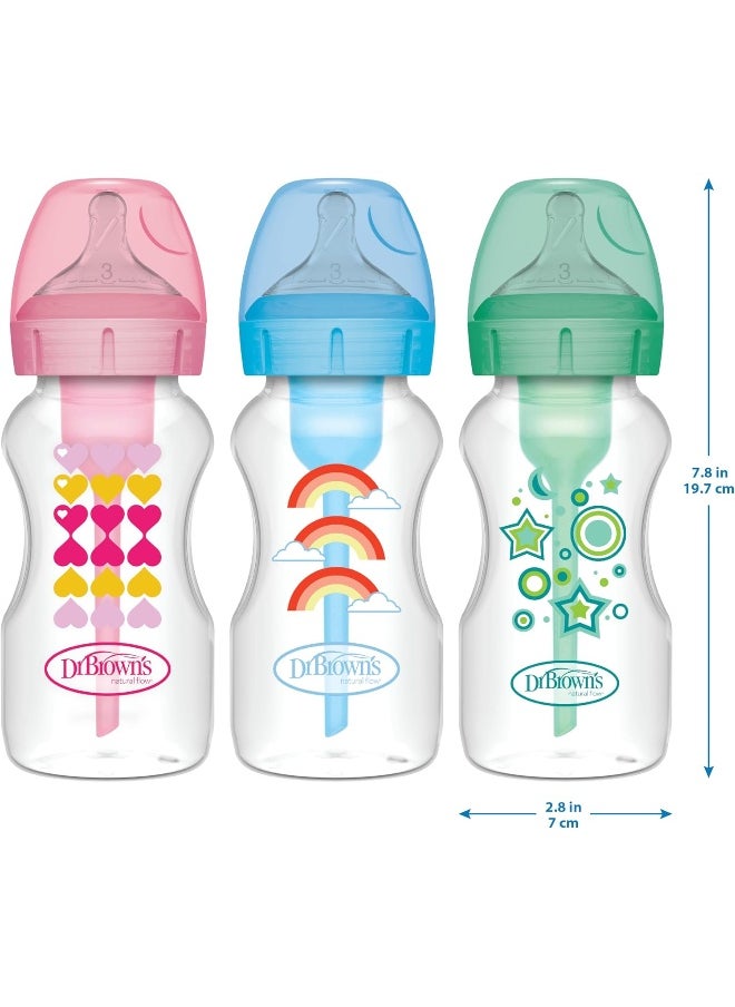 Dr. Brown's Natural Flow Anti-Colic Options+ Wide-Neck Sippy Bottle Starter Kit