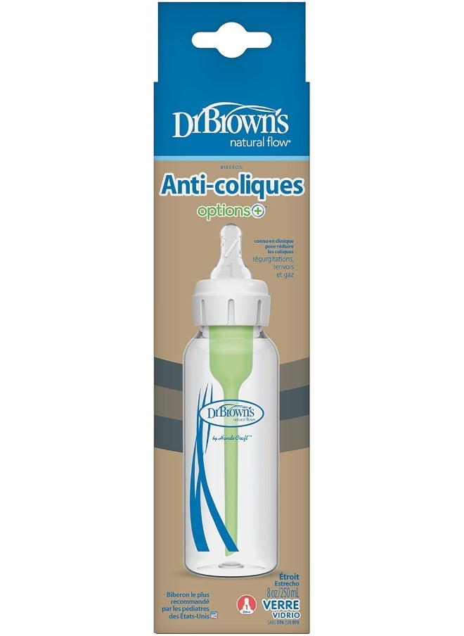 Dr Browns Glass Narrow Options+ Bottle 8 oz/250 ml
