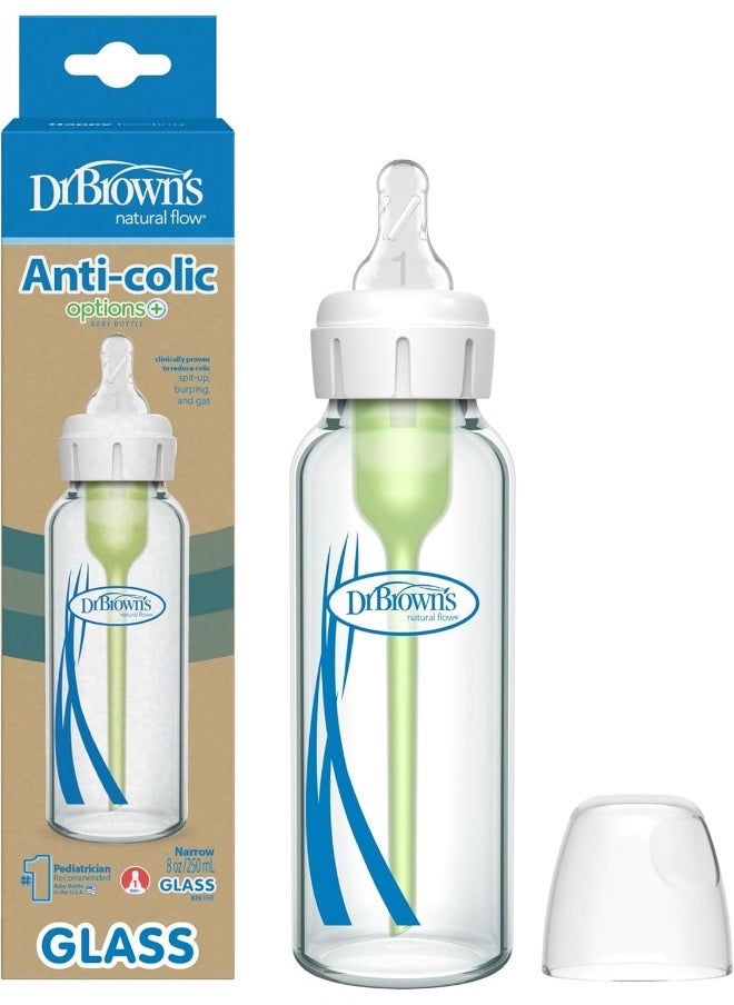 Dr Browns Glass Narrow Options+ Bottle 8 oz/250 ml