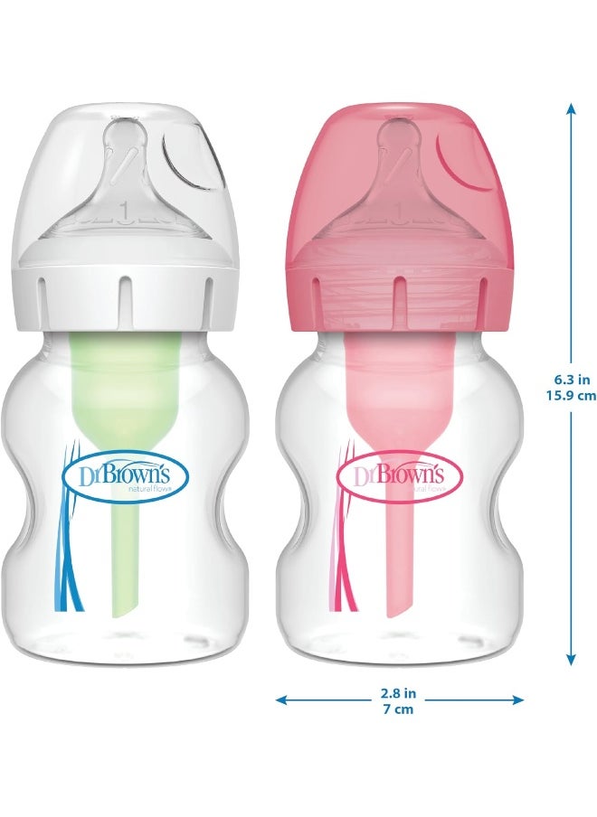Dr. Brown's Options+ Wide-Neck Baby Bottle, 5 Ounce