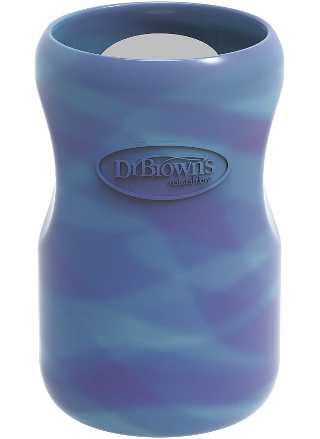 Dr. Brown's Wide-Neck 100% Silicone Baby Bottle Sleeve, Glow-in-The-Dark, 9oz