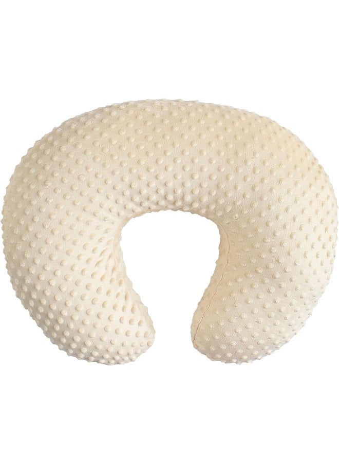 OWLOWLA Nursing Pillow Cover, Breastfeeding Pillow Slipcover Fits Nursing Pillow for Baby Boy Girl(Cream)
