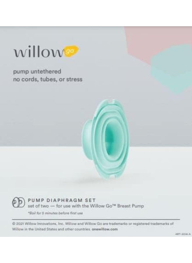 Willow Pump Willow Go™ Wearable Breast Pump Diaphragm Set, 2 Pack