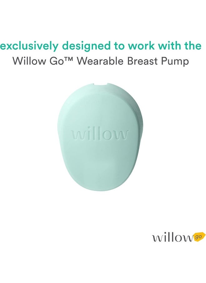 Willow Go Breast Pump Duckbill Valve Set, 2 Ct, Pump Valves for Spare Use or Replacement, Pair with Willow Go Wearable Breast Pump for Hands Free Pumping, BPA Free and Dishwasher Safe