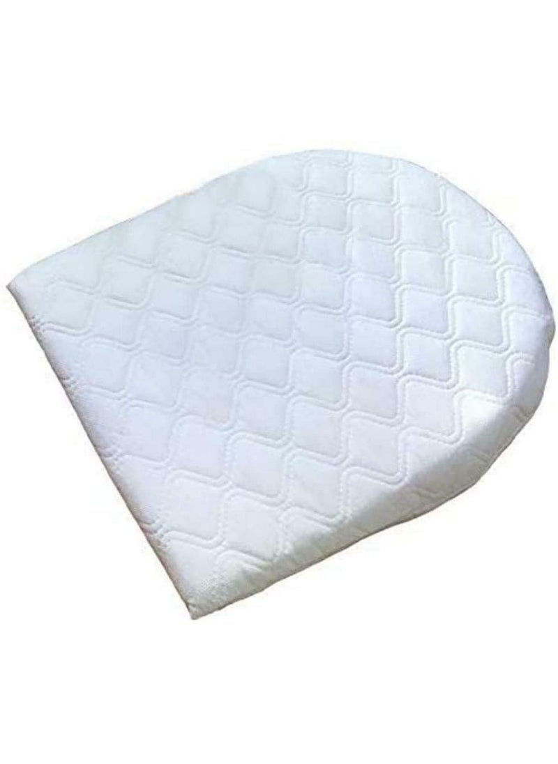 INDIAN DECOR 82003 Baby Wedge Pillow Anti Reflux and Colics Congestion Cushion Flat Head for Toddler Bassinet Pram Stroller Crib Cot Bed with Removable Washable Cover Pack of 1