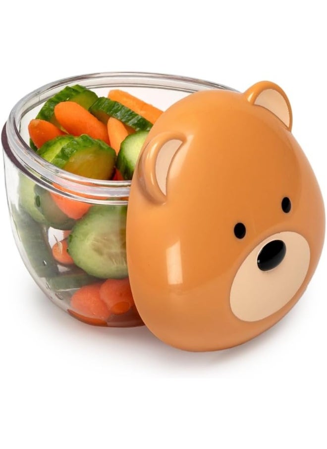 Melii Animal Snack Containers - Adorable, Airtight, and Leakproof Designs for Kids - BPA Free, Easy Clean, Perfect for On the Go Snacking and Lunch Boxes