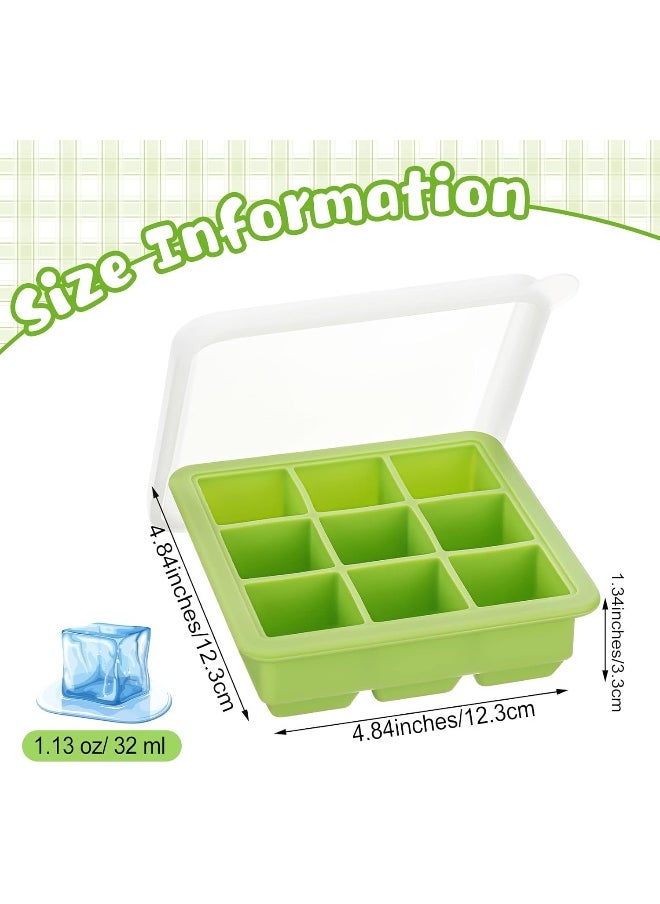 Rtteri Silicone Baby Food Freezer Storage Containers Tray with Lids Breast Milk Freezer Containers for Baby Food Fruit Purees