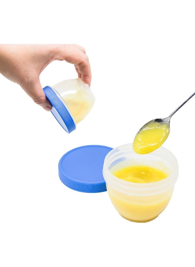 Youngever 18 Sets Baby Food Storage, 6 Ounce Baby Food Containers with Lids and Labels, 9 Coastal Colors