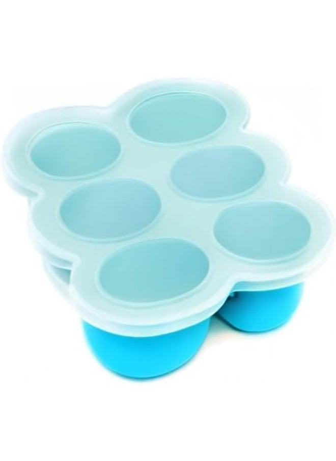 WeeSprout Freezer Tray (Bright Blue, Six 3 Ounce Sections)
