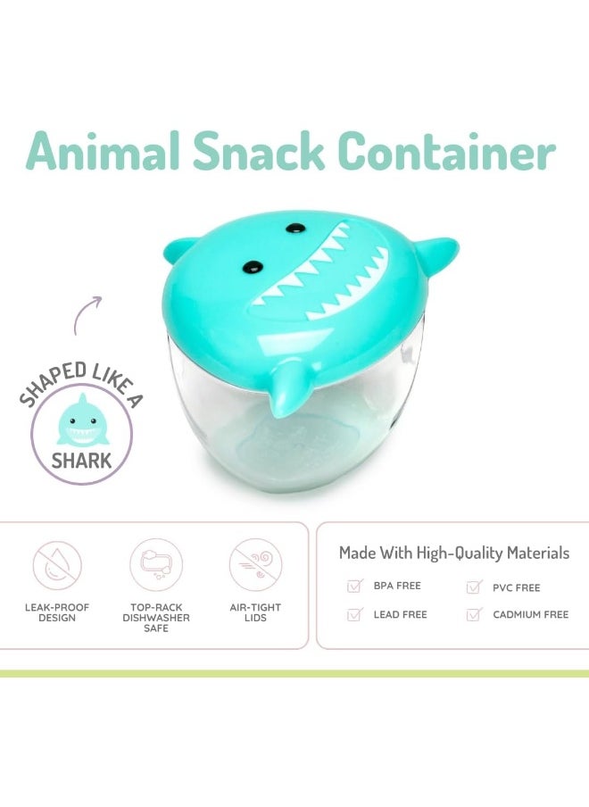 Melii Animal Snack Containers - Adorable, Airtight, and Leakproof Designs for Kids - BPA Free, Easy Clean, Perfect for On the Go Snacking and Lunch Boxes