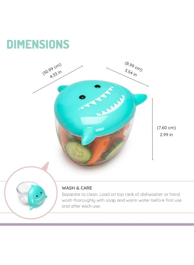Melii Animal Snack Containers - Adorable, Airtight, and Leakproof Designs for Kids - BPA Free, Easy Clean, Perfect for On the Go Snacking and Lunch Boxes