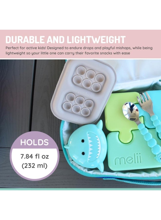 Melii Animal Snack Containers - Adorable, Airtight, and Leakproof Designs for Kids - BPA Free, Easy Clean, Perfect for On the Go Snacking and Lunch Boxes