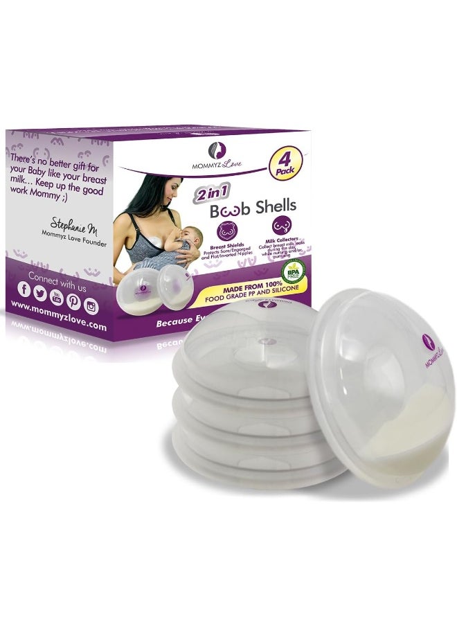 Mommyz Love Breast Shell & Milk Catcher for Breastfeeding Relief (2 in 1)