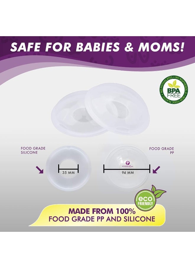 Mommyz Love Breast Shell & Milk Catcher for Breastfeeding Relief (2 in 1)