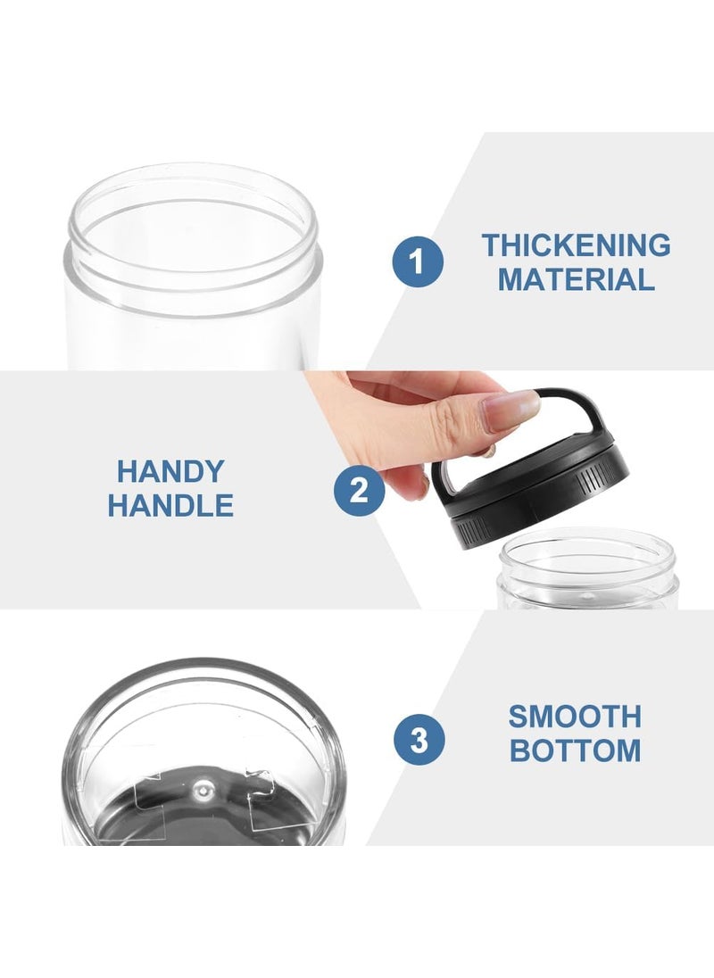 DERIKO 4 Layer Portable Stackable Snack Container Nut Box Snack Storage Jars and Portion Control Food Storage Container with Lid Twist Lock Storage Container Scale Jar Random Color