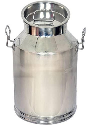 AQUIRIOS Milk Container with Side Handles 15 Litre Milk CANMilk PotMilk ContainerMilk StorageHoney StorageMilk BucketHoney CanGhee CanGhee Container