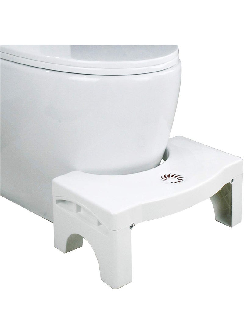 FAGVA Perfect Posture Plastic Potty Step Stool for Western Toilet Squatting Like The Indian Style with Angular Leg Position AntiConstipation Foot Stool with Air Freshner SlotMulticolor