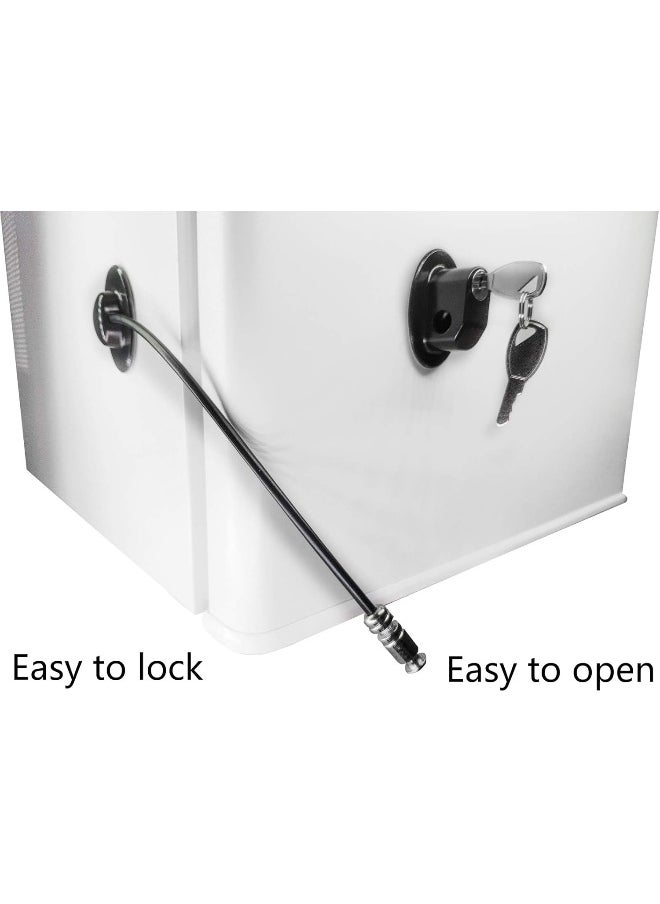 REZIPO - Refrigerator Door Lock with 2 Keys, File Drawer Lock, Freezer Door Lock and Child Safety Cabinet Lock