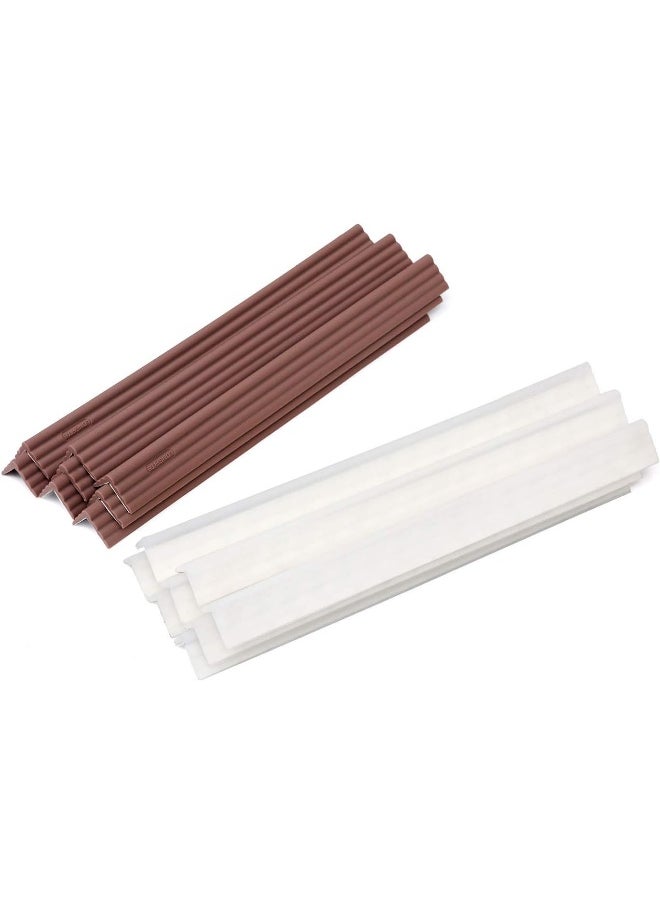 LONGFITE Edge Safety Bumpers Corner Protectors Furniture Table Fireplace Guards Baby Proofing with Wide Coverage and Safe Silicone Material