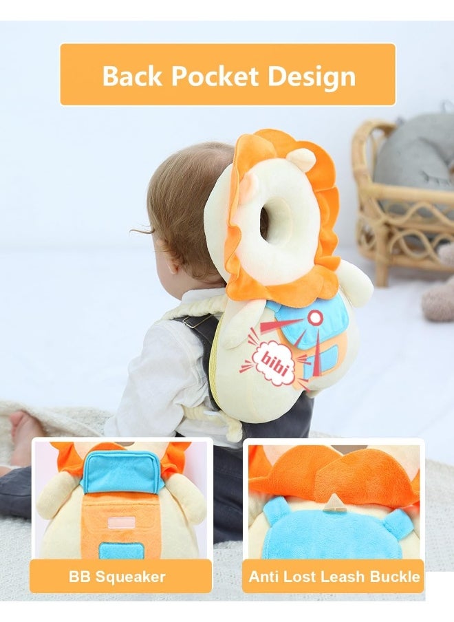 JunNeng Head Safety Protector Pad for Baby Toddler Walker, Infant Talking Head Protection Backpack Cushion