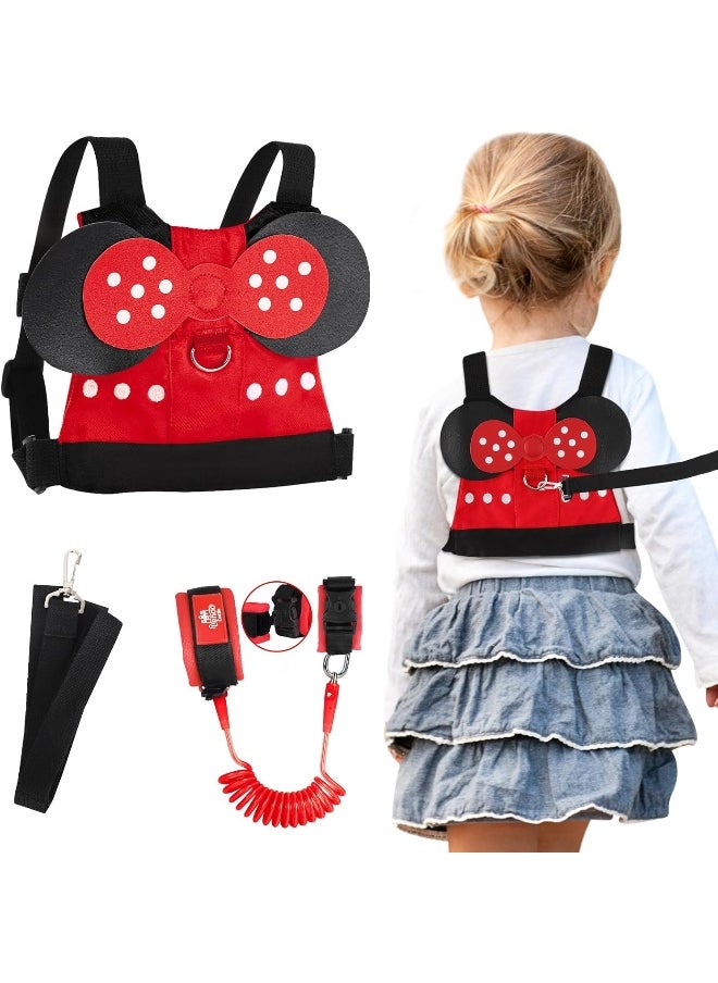 Toddlers Leash for Walking + Anti Lost Wrist Link Safety Wrist 4 in 1 for Toddlers, Child, Babies & Kids, Safety Harness Kids Walking Wristband Assistant Strap Belt