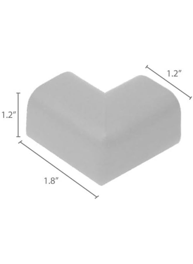 Kidkusion Corner Cushions, Off White - 8 Pack | Foam Safety; Table Protector; Furniture Safety; Edge Guard