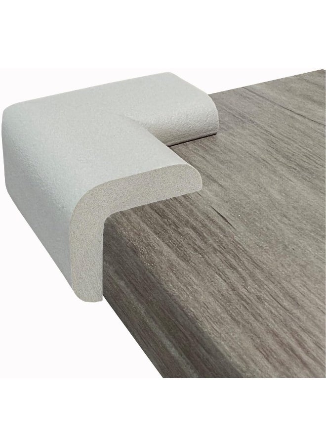 Kidkusion Corner Cushions, Off White - 8 Pack | Foam Safety; Table Protector; Furniture Safety; Edge Guard