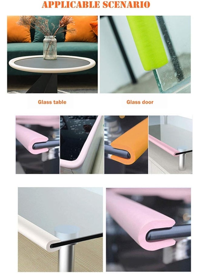 M2cbridge (Black) - U Shape Extra Thick Furniture Table Edge Protectors Foam Baby Safety Bumper Guard 2m (Black)