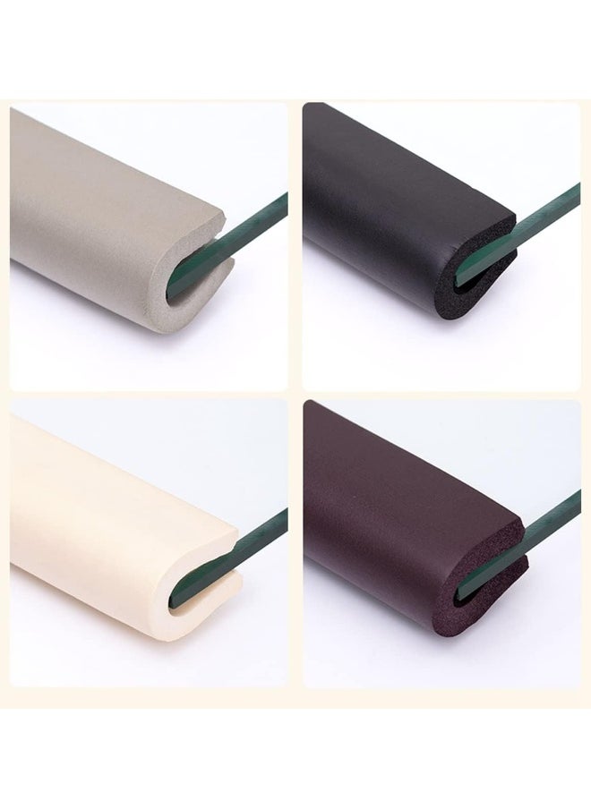 M2cbridge (Black) - U Shape Extra Thick Furniture Table Edge Protectors Foam Baby Safety Bumper Guard 2m (Black)