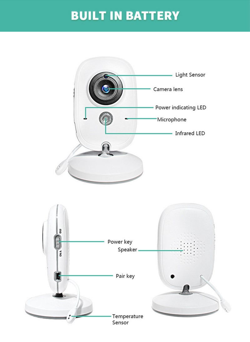 3.2” LCD Home Baby Care Monitor Wireless Camera 320×240px