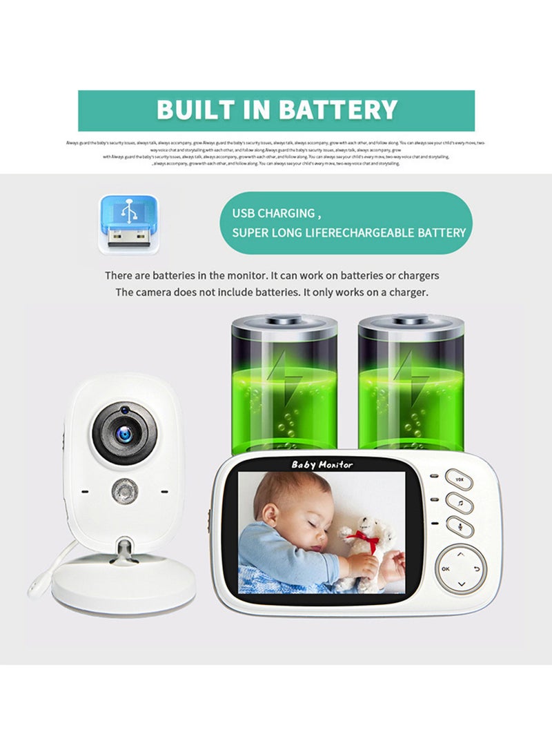 3.2” LCD Home Baby Care Monitor Wireless Camera 320×240px