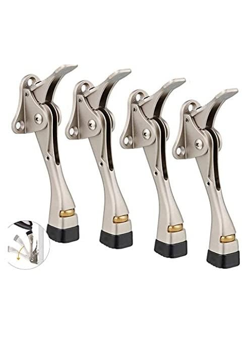 EYE BERRY BASI SALES WITH MISCELLANEOUS DEVICE Door Stopper 4 Packs Kickdown Door Stop with One Touch Adjustable Height and Rubber Tip 4 Inches Door Stops
