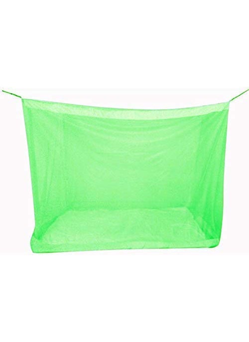 Freshwind Mosquito Net for Bed at Home and Outdoor Polyester Cotton Suitable for in House and Outdoor Utility Durable and Foldable 8X7 Green