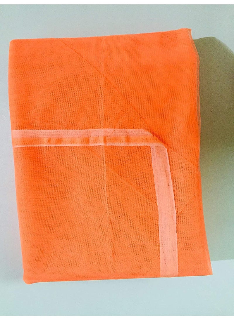 Freshwind Mosquito Net for Bed at Home and Outdoor Polyester Cotton Suitable for in House and Outdoor Utility Durable and Foldable 8X7 PEATCH