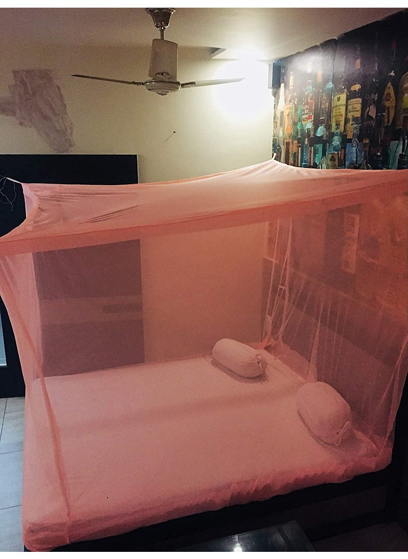 Freshwind Mosquito Net for Bed at Home and Outdoor Polyester Cotton Suitable for in House and Outdoor Utility Durable and Foldable 8X7 PEATCH
