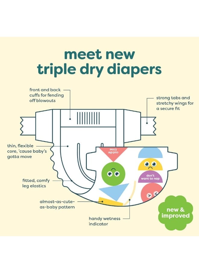 Babyganics Diapers, Size 2, 76 ct, Ultra Absorbent Diapers