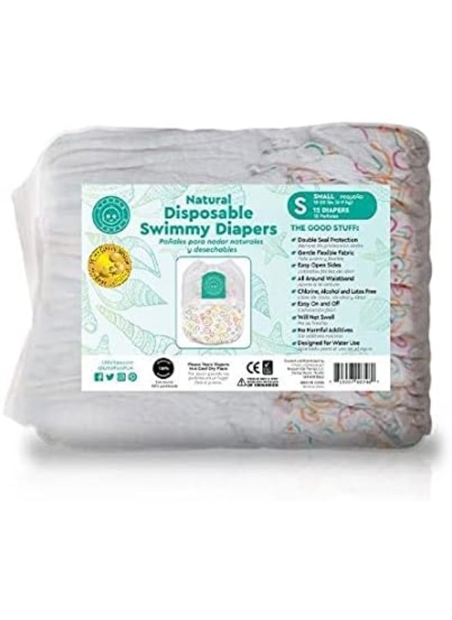 Products On The Go Little Toes Disposable Swimmy Diapers Small, 12
