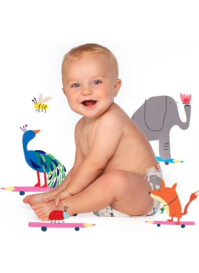 Hello Bello Premium Baby Diapers, Affordable Hypoallergenic and Eco-Friendly Absorbent Diapers for Babies and Kids, Size 1, Teachers Pet Design, 35 Count