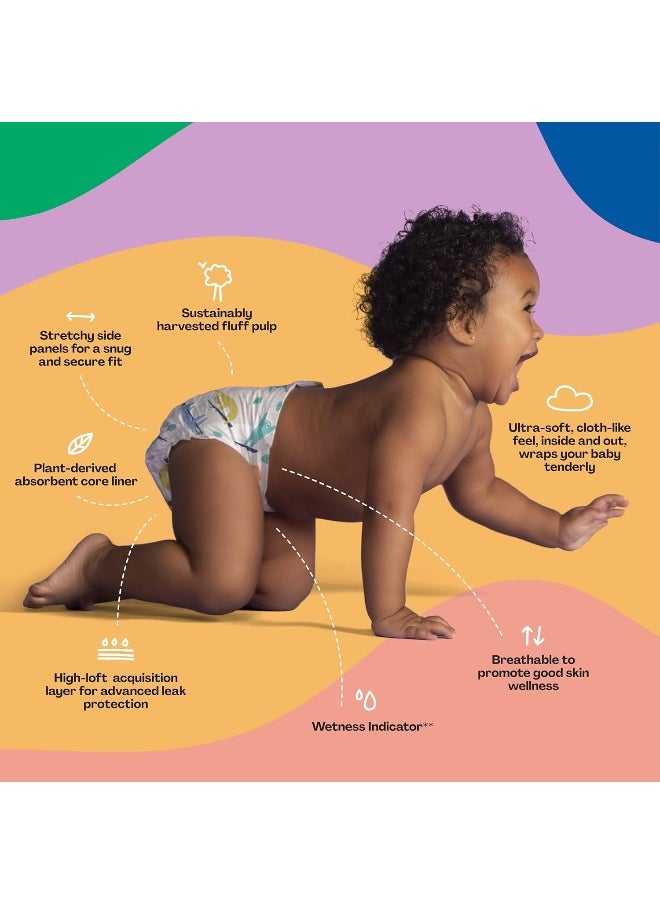 Hello Bello Premium Baby Diapers, Affordable Hypoallergenic and Eco-Friendly Absorbent Diapers for Babies and Kids, Size 1, Teachers Pet Design, 35 Count