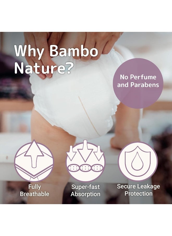 Bambo Nature Premium Baby Diapers (SIZES 0 TO 6 AVAILABLE), Size 4, 162 Count