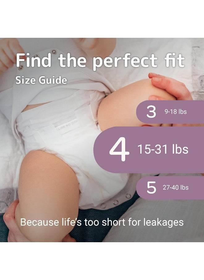 Bambo Nature Premium Baby Diapers (SIZES 0 TO 6 AVAILABLE), Size 4, 162 Count