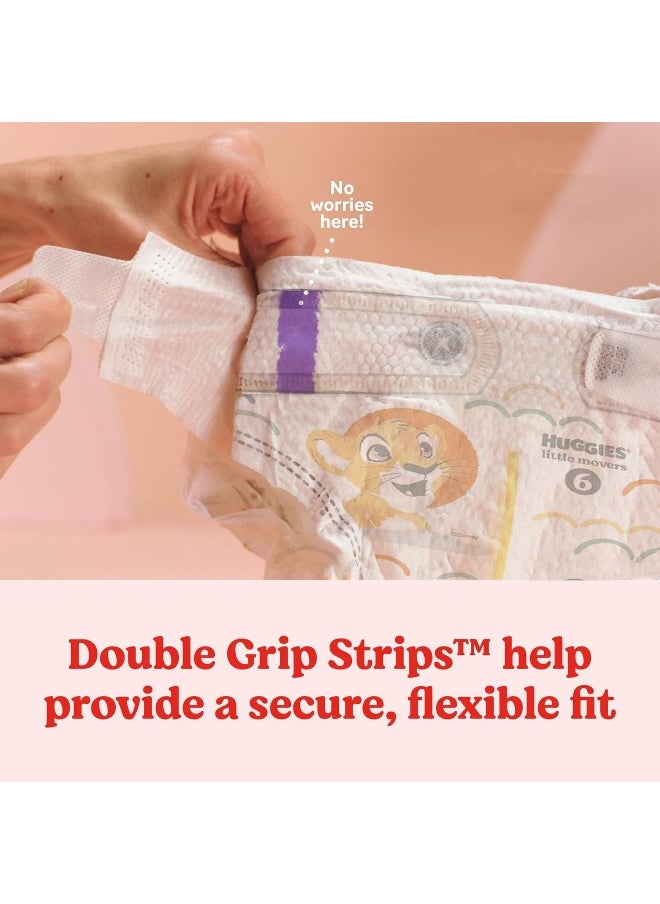 Huggies Size 4 Diapers, Little Movers Baby Diapers, Size 4 (22-37 lbs), 140 Ct (2 Packs of 70)