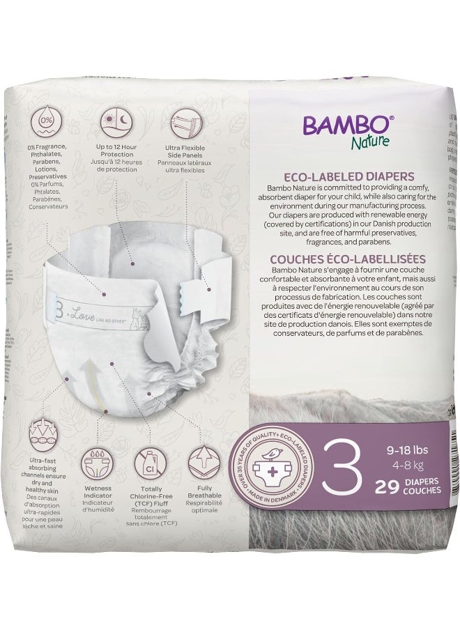 Bambo Nature Premium Baby Diapers (SIZES 0 TO 6 AVAILABLE), Size 3, 174 Count