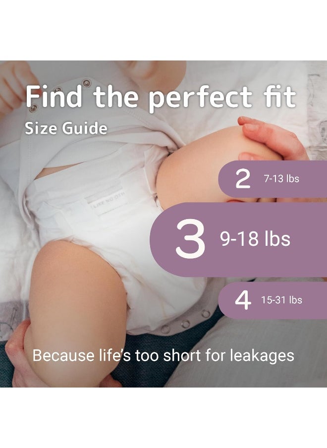 Bambo Nature Premium Baby Diapers (SIZES 0 TO 6 AVAILABLE), Size 3, 174 Count
