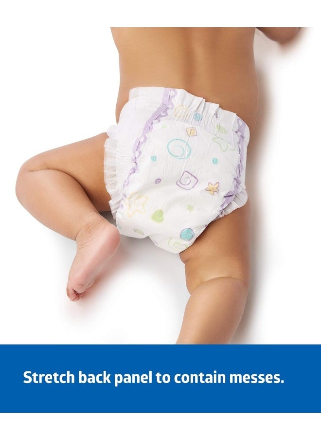 Medline Premium Disposable Baby Diapers, Absorbent & Ultra-Soft for Delicate Skin, Size 6 (35+ lbs), Pack of 25