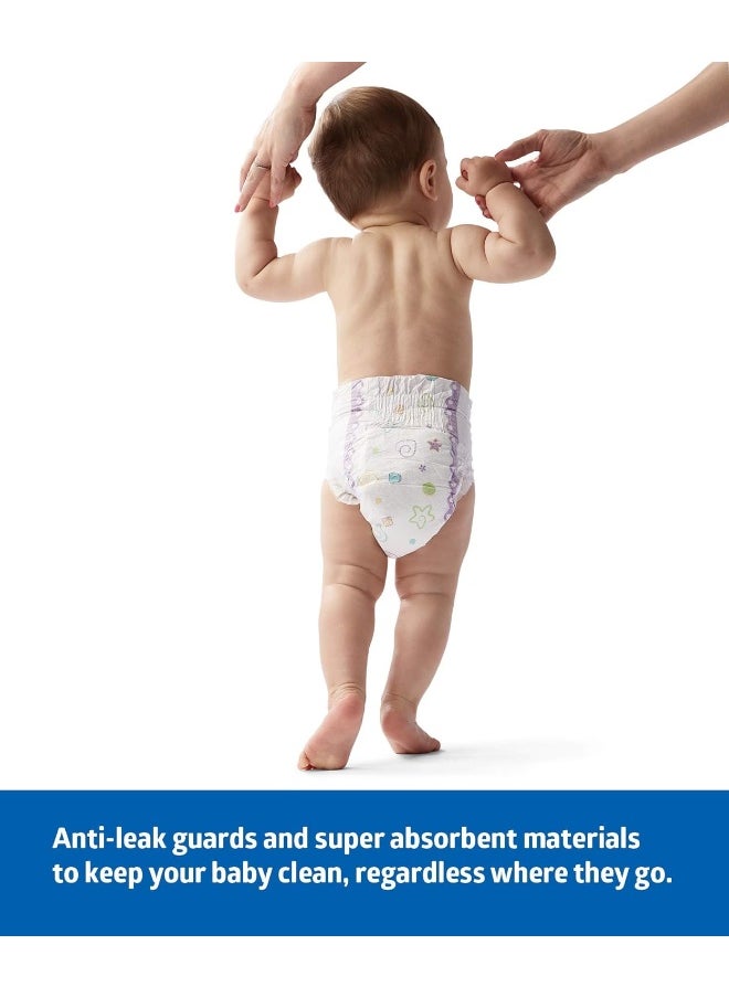 Medline Premium Disposable Baby Diapers, Absorbent & Ultra-Soft for Delicate Skin, Size 6 (35+ lbs), Pack of 25