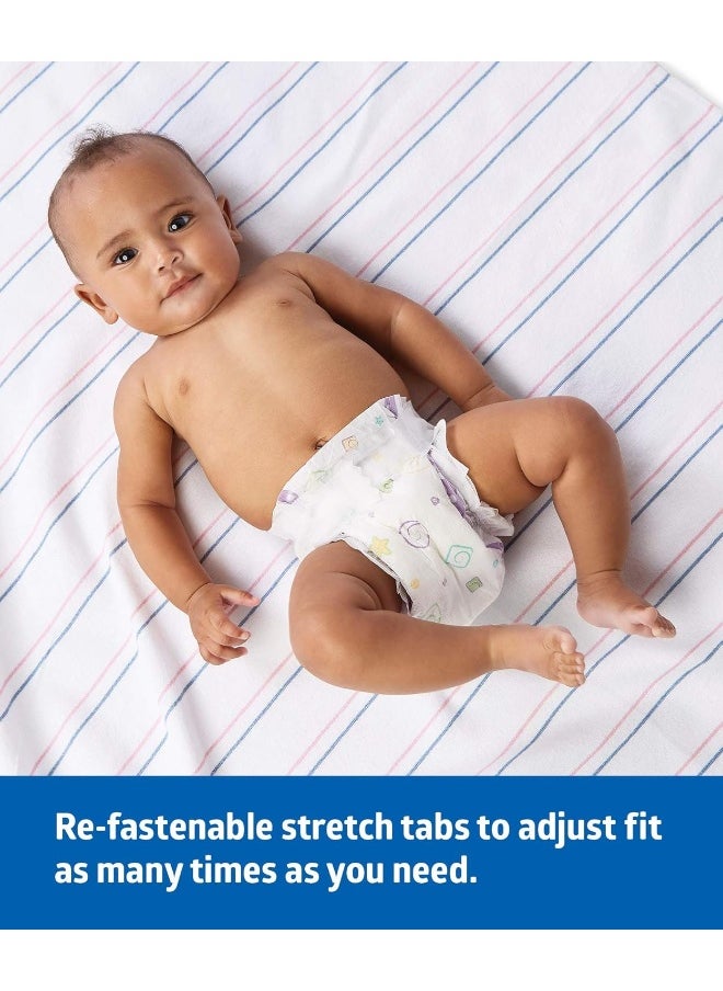 Medline Premium Disposable Baby Diapers, Absorbent & Ultra-Soft for Delicate Skin, Size 6 (35+ lbs), Pack of 25