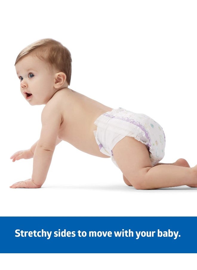 Medline Premium Disposable Baby Diapers, Absorbent & Ultra-Soft for Delicate Skin, Size 6 (35+ lbs), Pack of 25